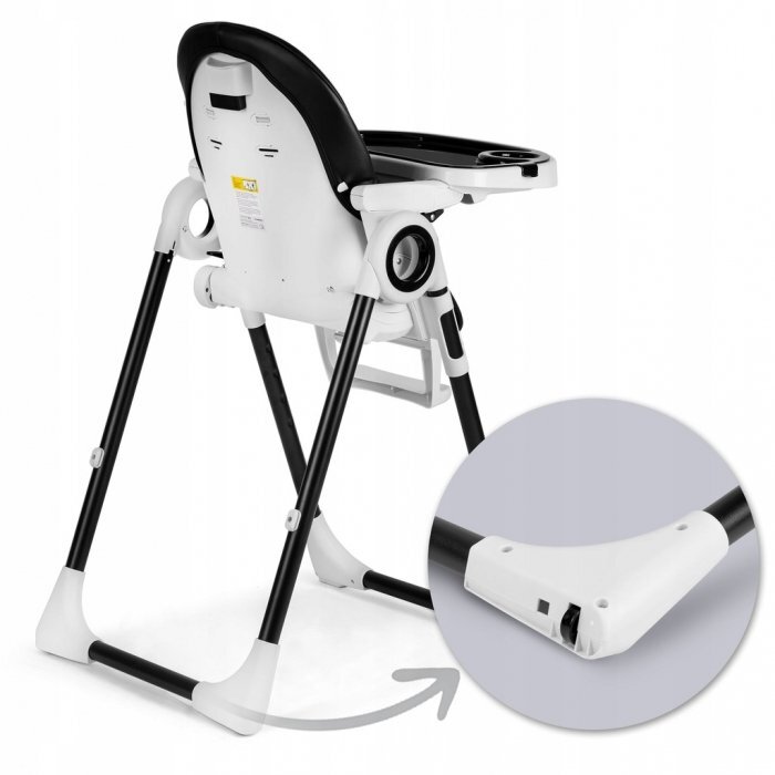Nukido Scaun de masa multifunctional Belo negru