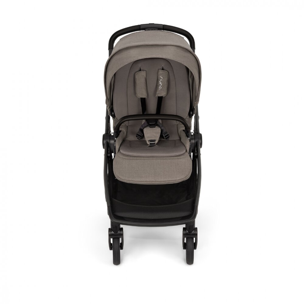 NUNA Carucior pentru copii SWIV Granite cu roti pivotante 360 spatar si maner parental reglabile bara detasabila husa de ploaie suport pentru pahar si geanta de transport
