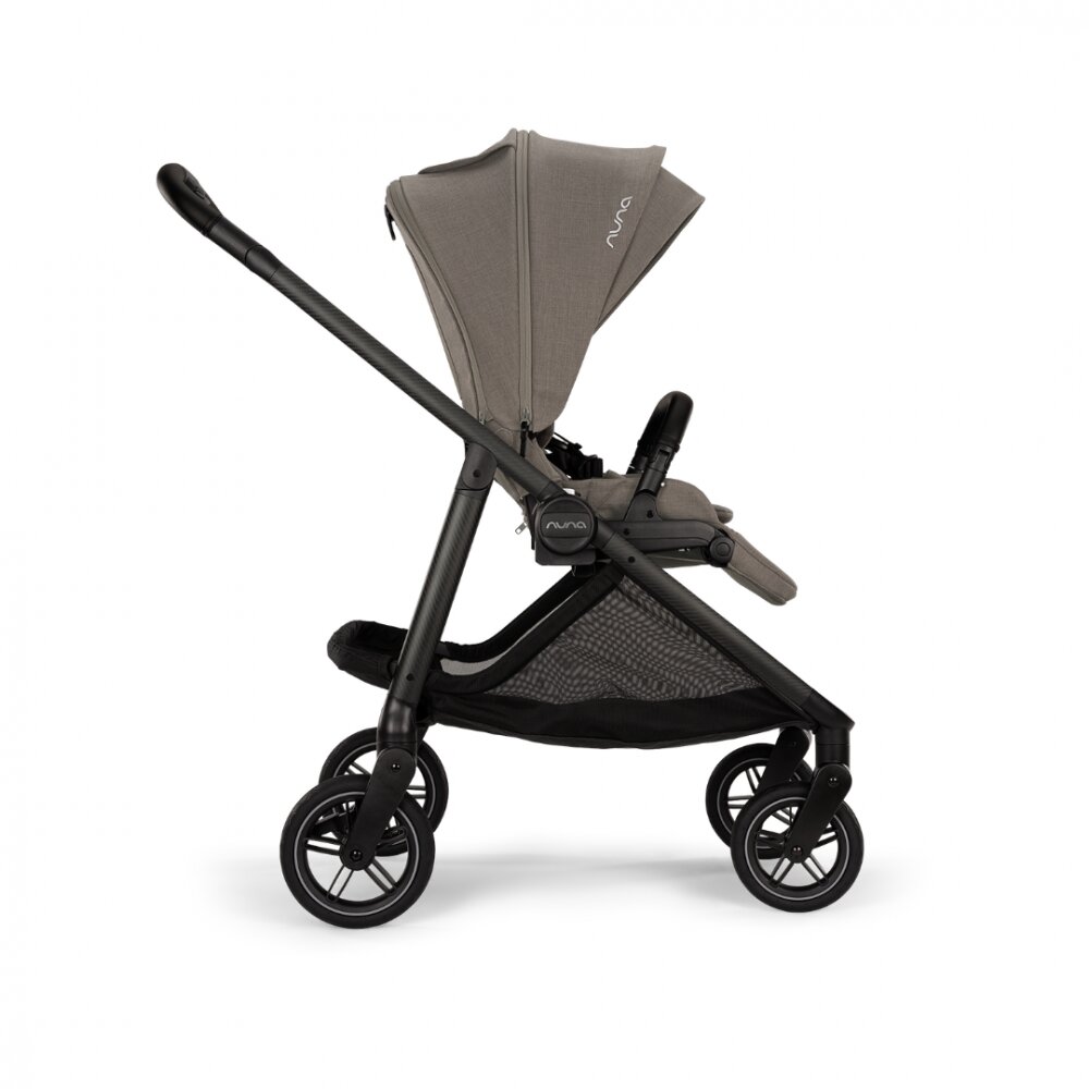 NUNA Carucior pentru copii SWIV Granite cu roti pivotante 360 spatar si maner parental reglabile bara detasabila husa de ploaie suport pentru pahar si geanta de transport