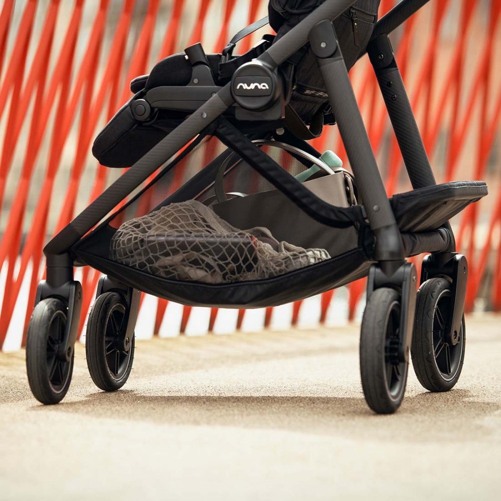 NUNA Carucior pentru copii SWIV Granite cu roti pivotante 360 spatar si maner parental reglabile bara detasabila husa de ploaie suport pentru pahar si geanta de transport