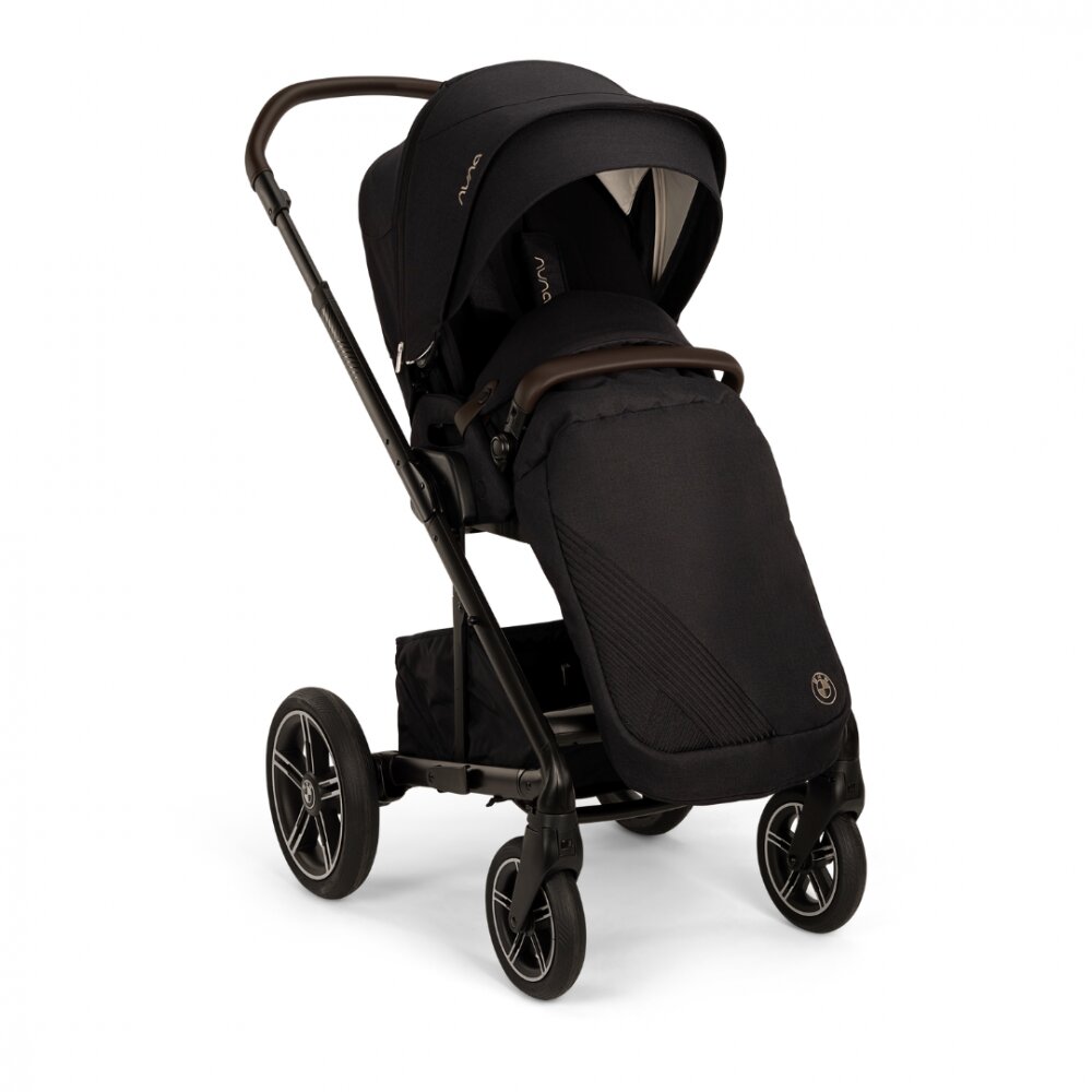 NUNA Carucior pentru copii x BMW MIXX next Negru Element cu sezut reversibil pliere compacta spatar reglabil suspensii maner parental reglabil husa de ploaie husa picioare