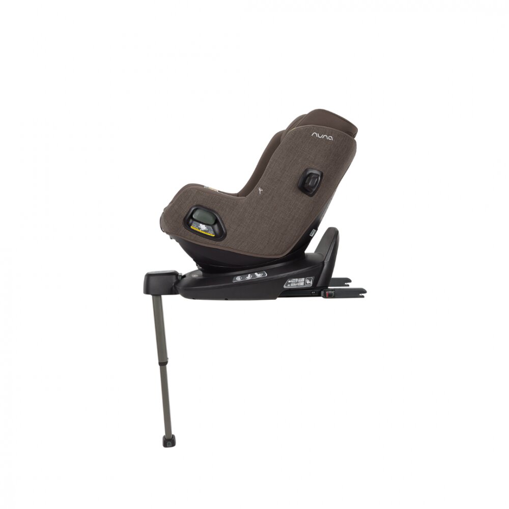 NUNA Scaun auto pentru copii PRUU Chestnut 40-105 cm testat ADAC si certificat R129 rotativ spatar reglabil tetiera ajustabila