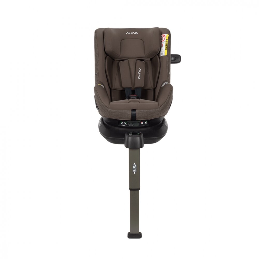 NUNA Scaun auto pentru copii PRUU Chestnut 40-105 cm testat ADAC si certificat R129 rotativ spatar reglabil tetiera ajustabila