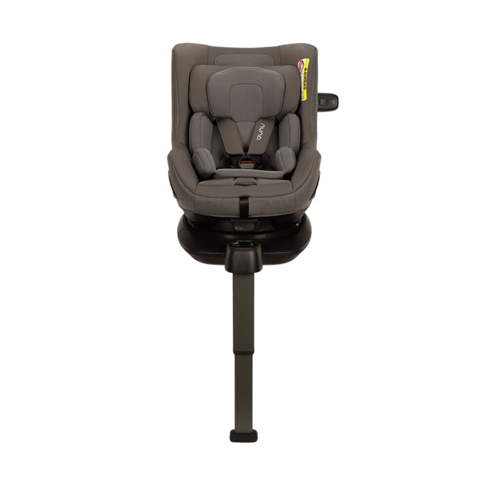 NUNA Scaun auto pentru copii PRUU Granite 40-105 cm testat ADAC si certificat R129 rotativ spatar reglabil tetiera ajustabila