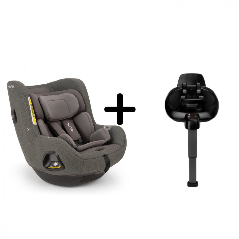 NUNA Scaun auto pentru copii Todl next Thunder rotativ i-Size 40-105 cm + baza isofix Base next i-Size