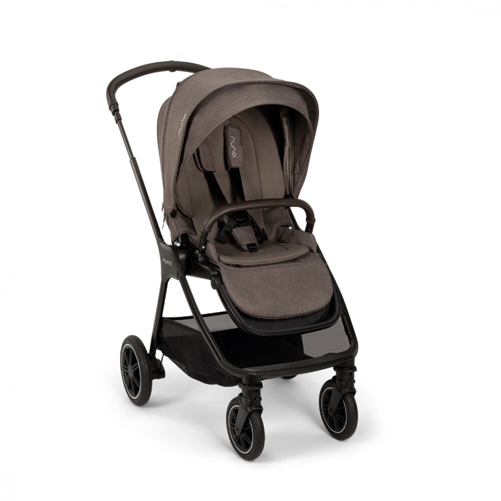 NUNA Set carucior compact Triv next 2 in 1 Chestnut reversibil roti cu suspensii suport reglabil pentru picioare greutate admisa 22 kg