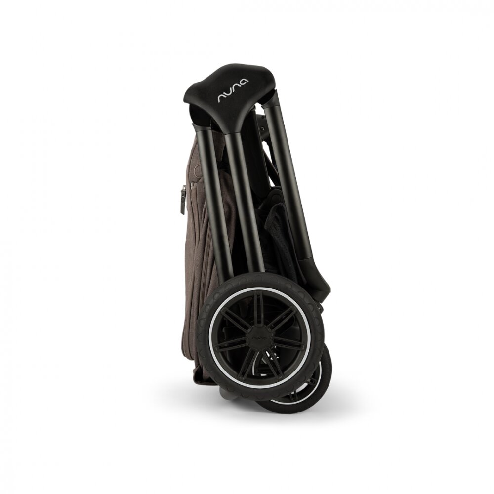 NUNA Set carucior compact Triv next 2 in 1 Chestnut reversibil roti cu suspensii suport reglabil pentru picioare greutate admisa 22 kg