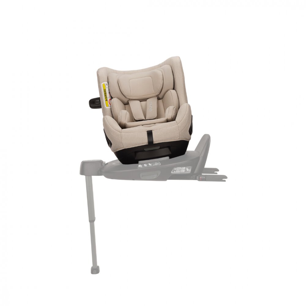 NUNA Set Scaun auto rotativ i-Size Todl next Biscotti 40-105 cm + Baza isofix Base next i-Size