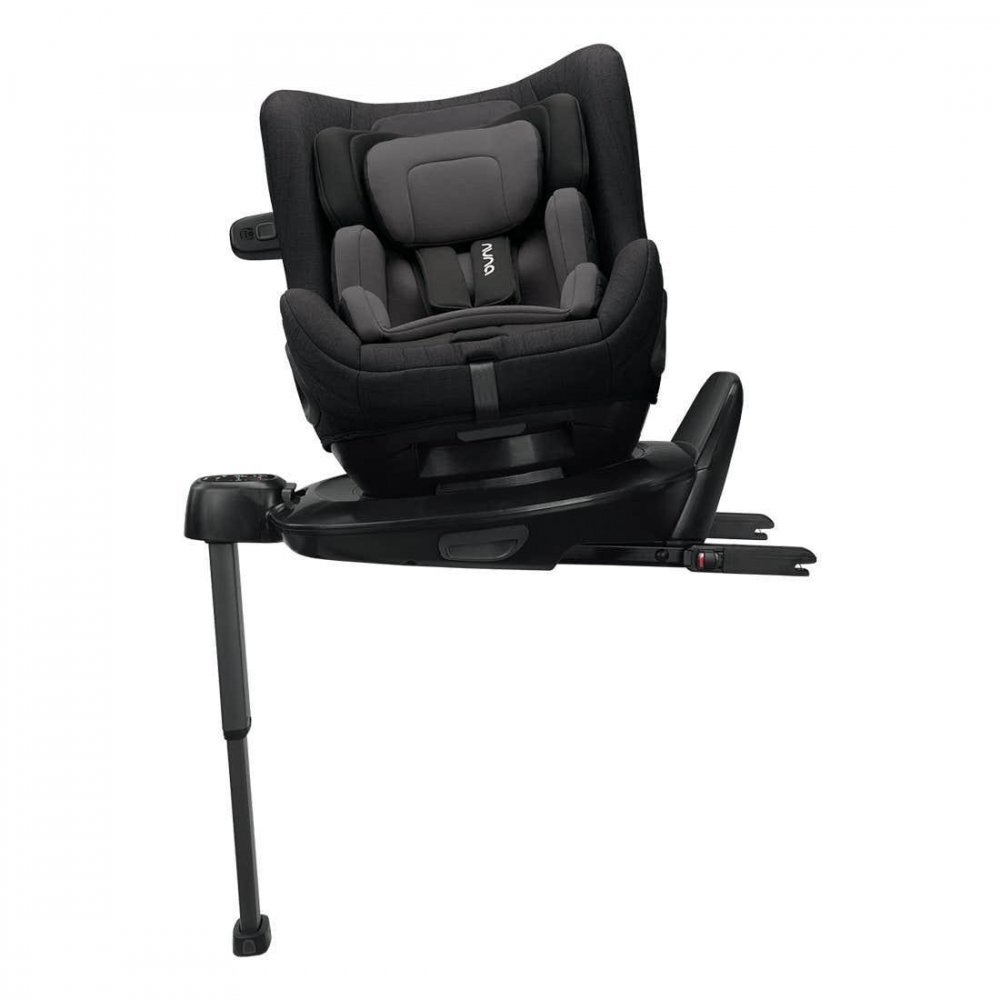 NUNA Set Scaun auto rotativ i-Size Todl next Caviar 40-105 cm + Baza isofix Base next i-Size