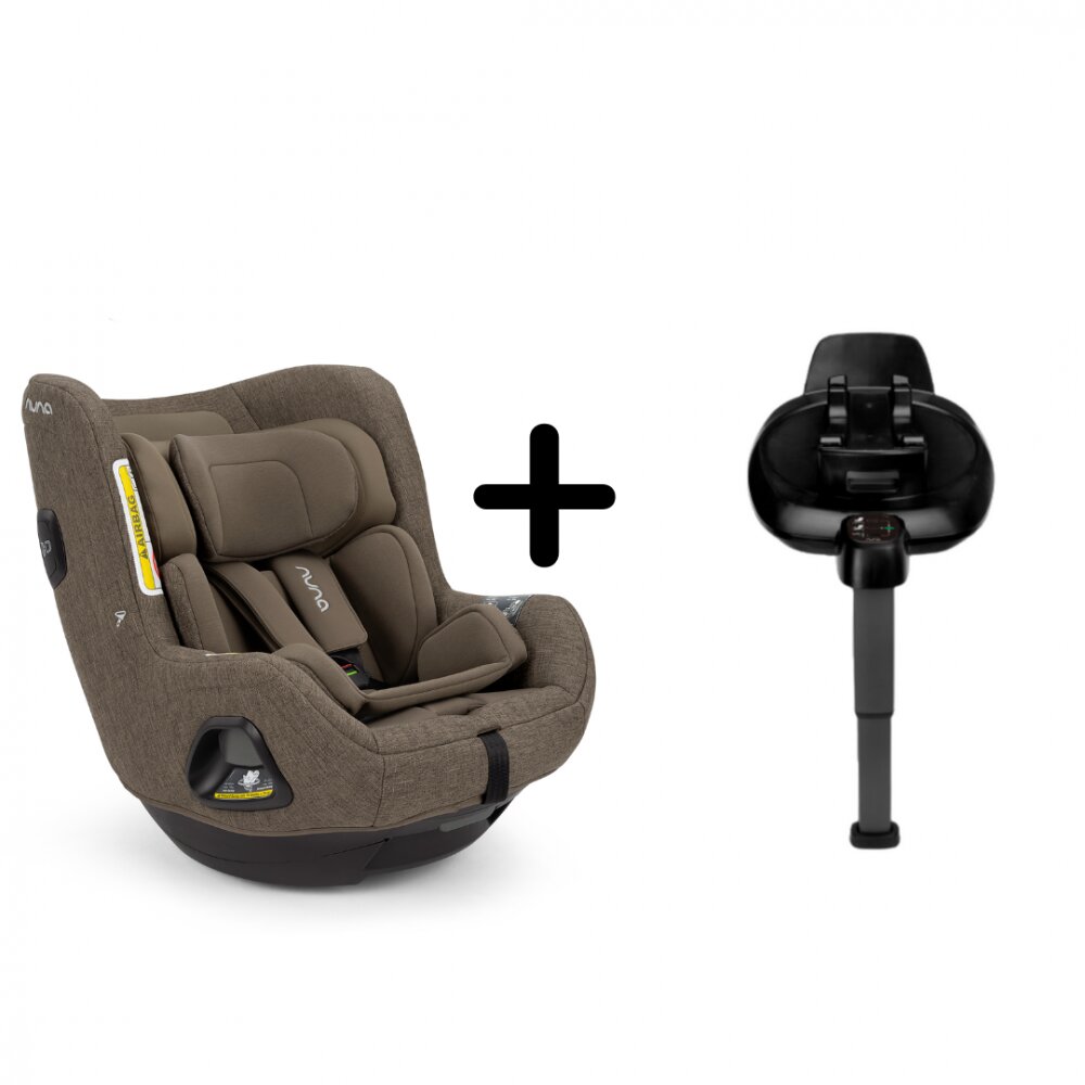 NUNA Set scaun auto rotativ i-Size TODL next Pistachio 40-105 cm + baza isofix BASE next i-Size