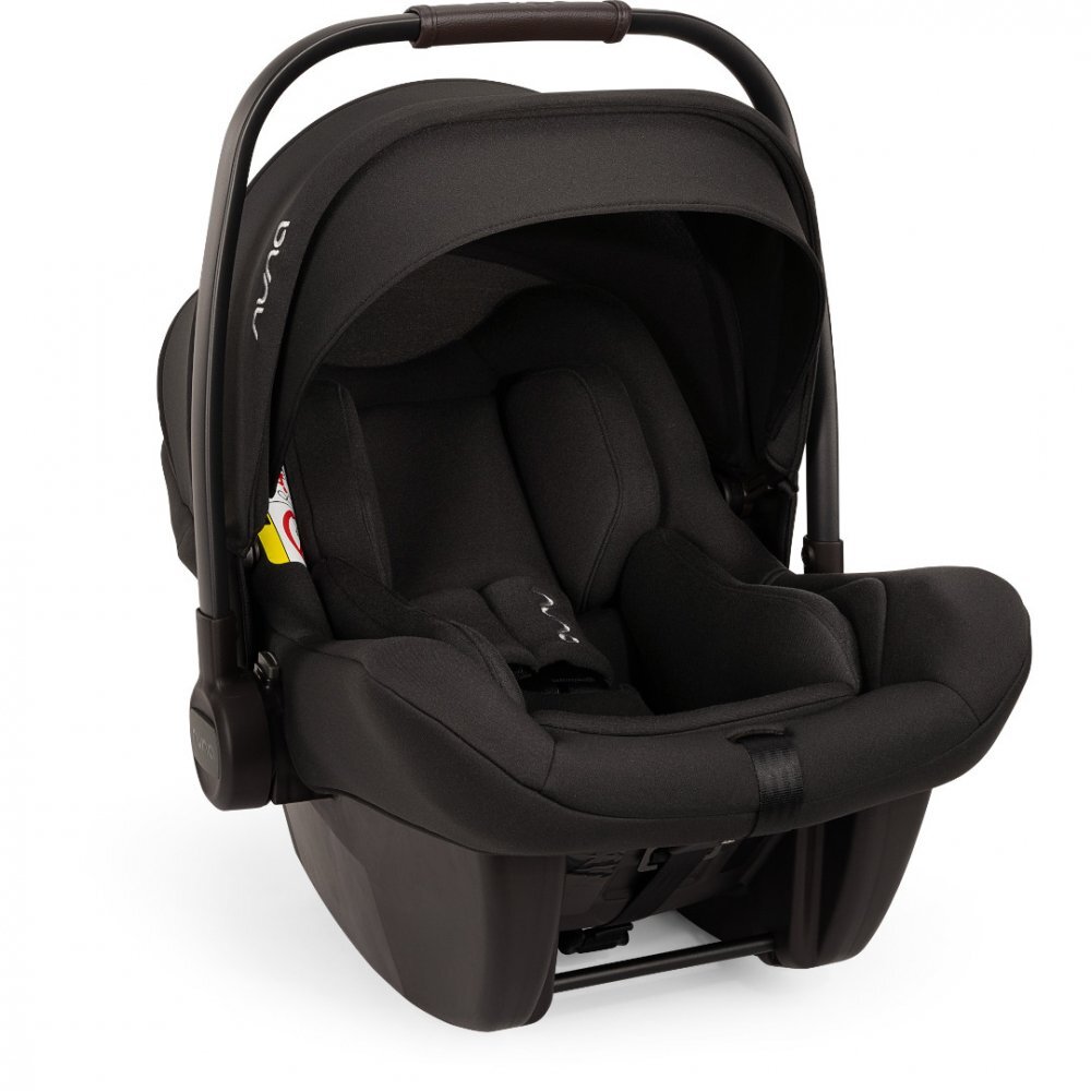 NUNA Set scoica auto i-Size PIPA Lite Caviar R129 + Baza isofix Base next i-Size pentru PIPA Lite