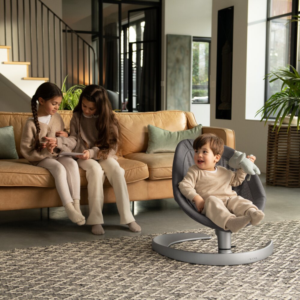 NUNA Sezlong pentru copii leaf grow granite