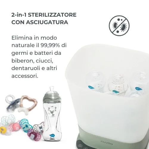 NUVITA Sterilizator 2 in 1 cu uscare SteriDry