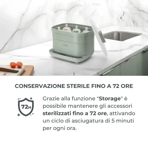 NUVITA Sterilizator 2 in 1 cu uscare SteriDry