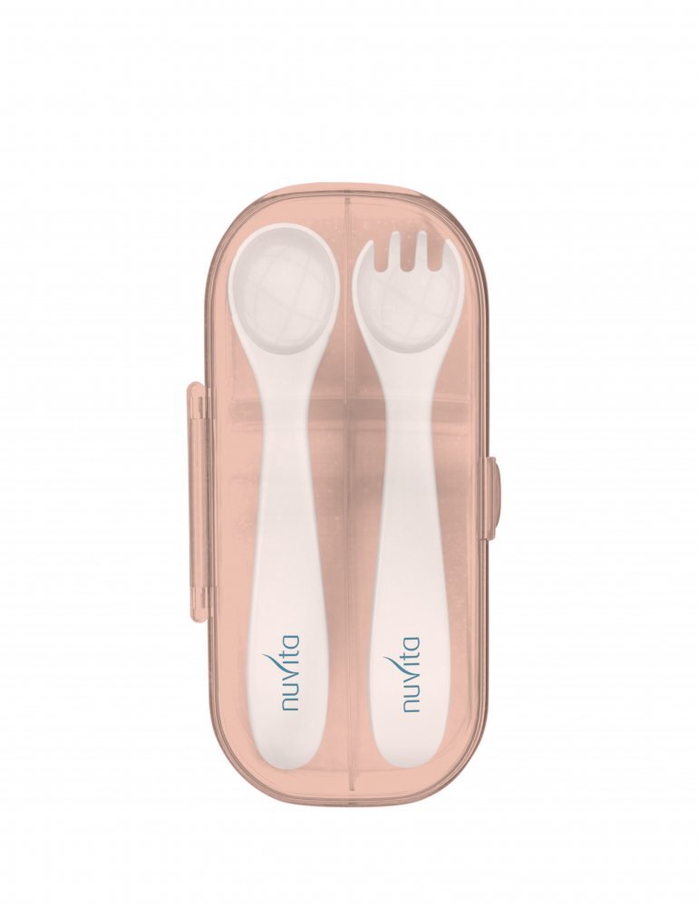 NUVITA Tacamuri de calatorie in cutie Easy Eating English Rose