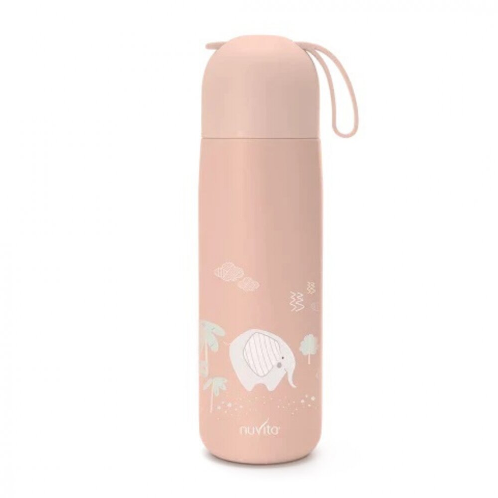 NUVITA Termos din otel inoxidabil English Rose cu 2 recipiente interne 400 ml