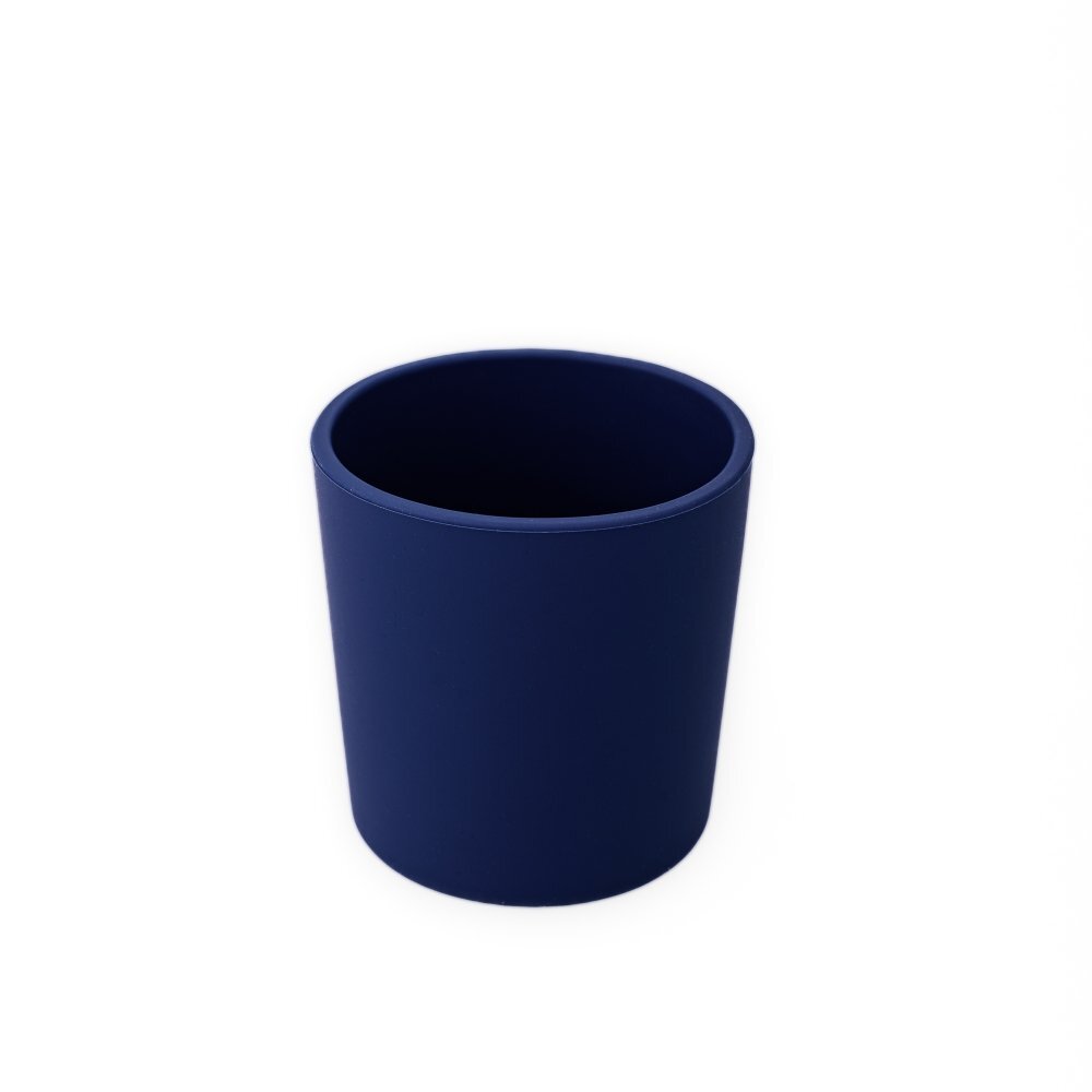 Oaki Pahar din silicon pentru copii 180ml Bleumarin