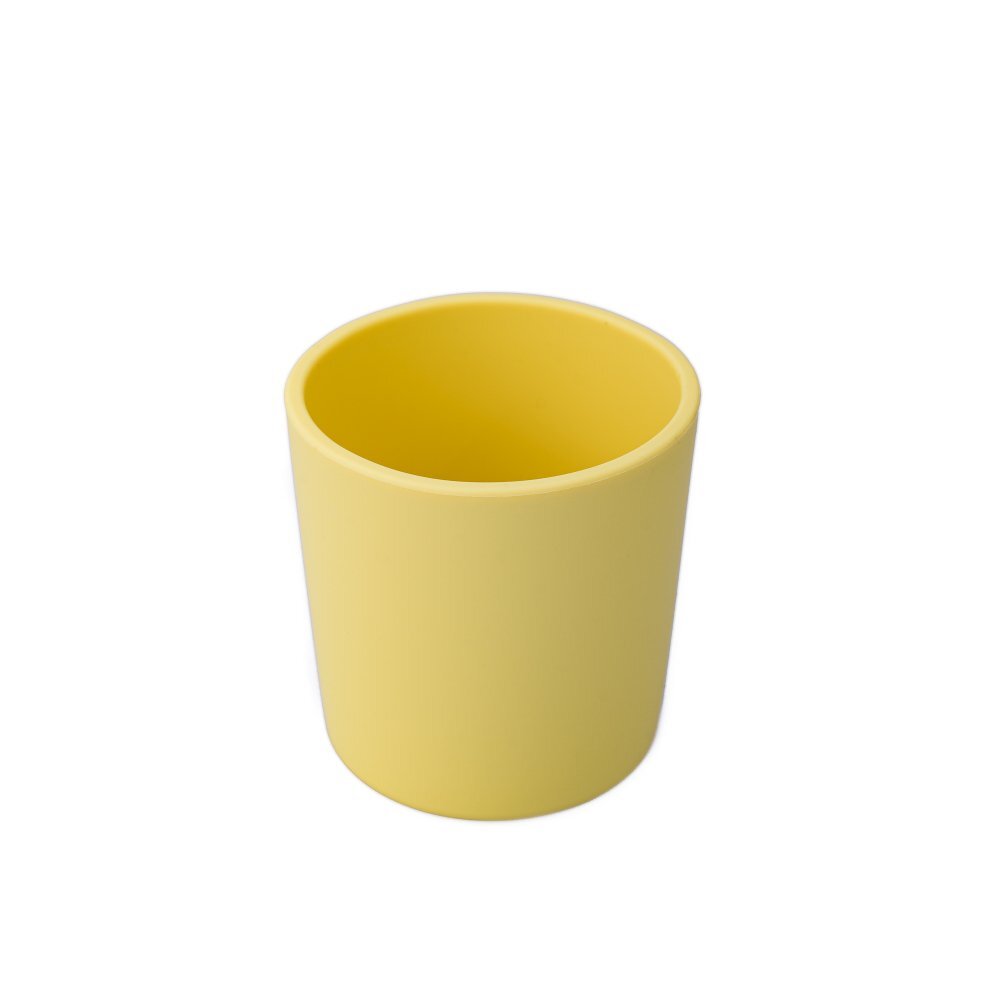 Oaki Pahar din silicon pentru copii 180ml galben pal