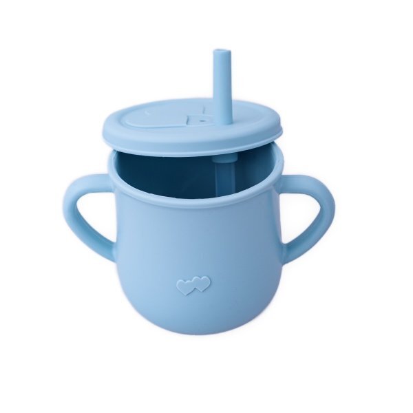 Oaki Set diversificare complet pentru copii din silicon Bleu