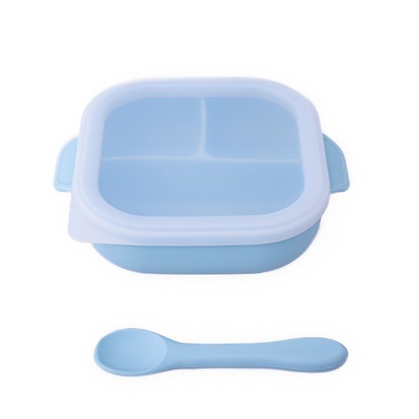 Oaki Set diversificare complet pentru copii din silicon Bleu