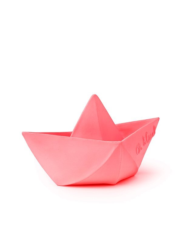 Oli&Carol Jucarie pentru baie Barcuta Origami roz