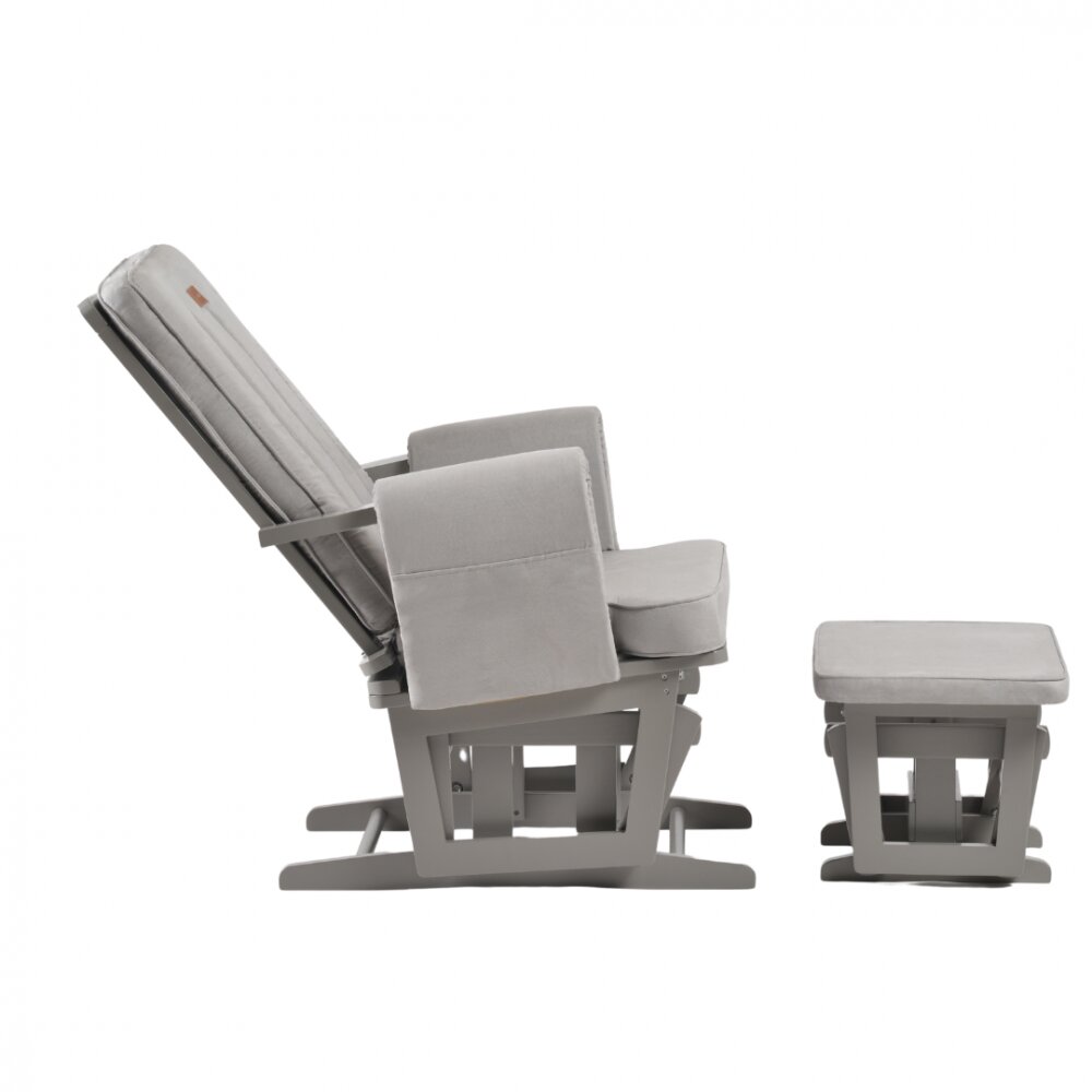 ONINO Fotoliu reglabill pentru alaptare cu suport de picioare Classic Pearl Gray