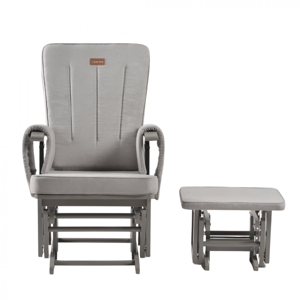 ONINO Fotoliu reglabill pentru alaptare cu suport de picioare Classic Pearl Gray