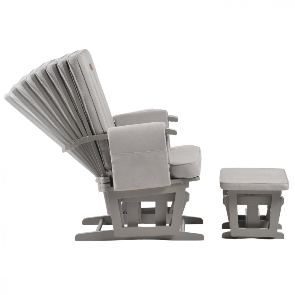 ONINO Fotoliu reglabill pentru alaptare cu suport de picioare Classic Pearl Gray