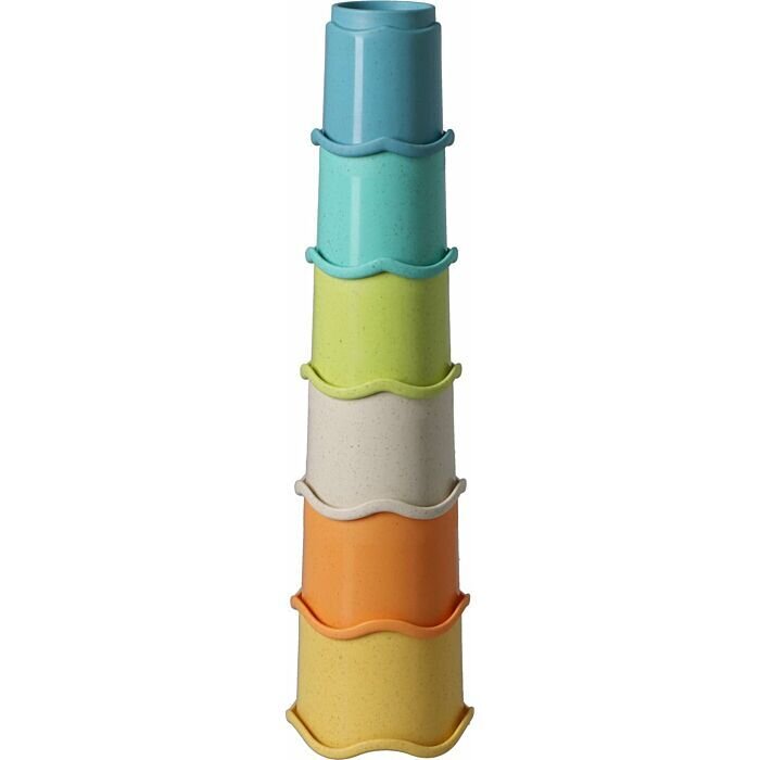 Otto Simon Jucarii bebelusi 6 cupe multicolore pentru stivuit bio-plastic multicolore