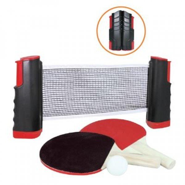 Otto Simon Set fileu telescopic cu 2 palete si minge tenis de masa