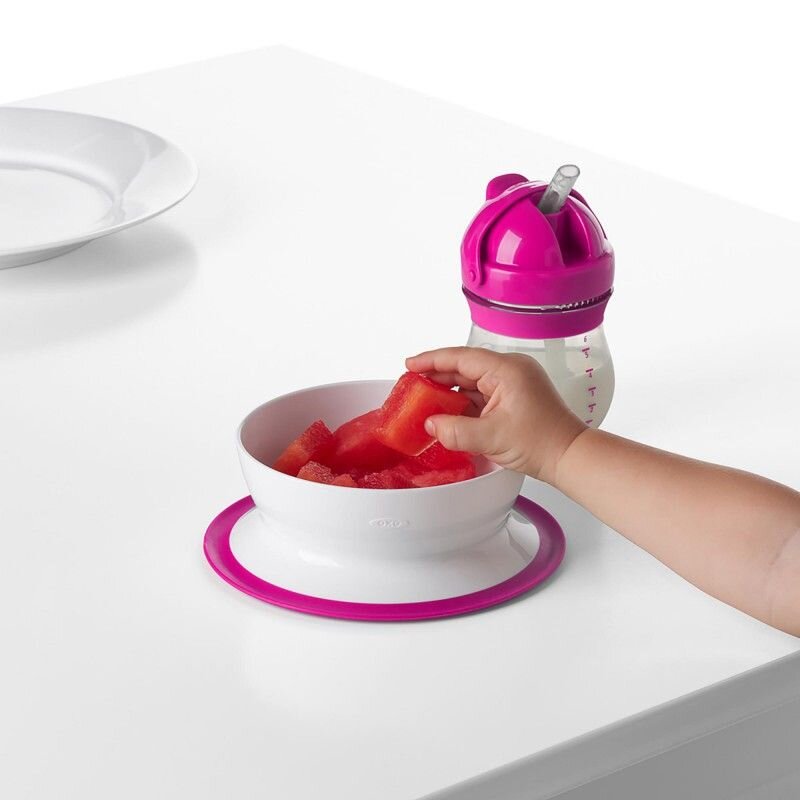 OXO tot Castron cu fixare prin suctiune roz