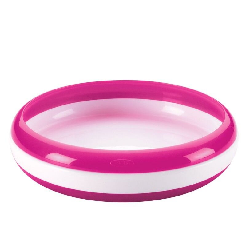 OXO tot Farfurie copii cu inel pentru antrenament roz