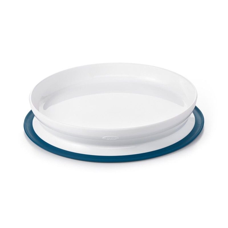 OXO tot Farfurie cu fixare prin suctiune navy