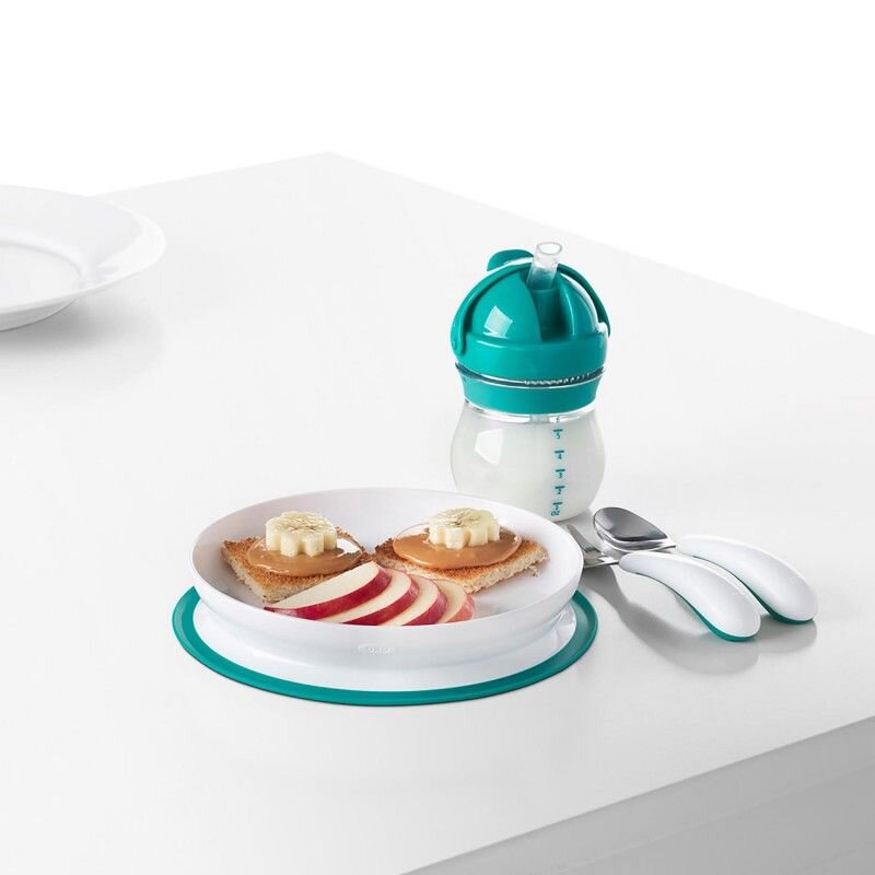 OXO tot Farfurie cu fixare prin suctiune teal