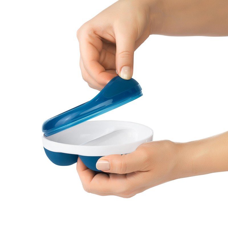 OXO tot Farfurie divizata cu capac navy