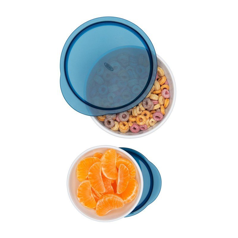 OXO tot Set 2 boluri alimentare cu capac navy 200360 ml
