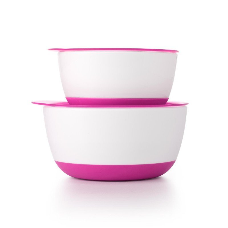 OXO tot Set 2 boluri alimentare cu capac roz 200360 ml