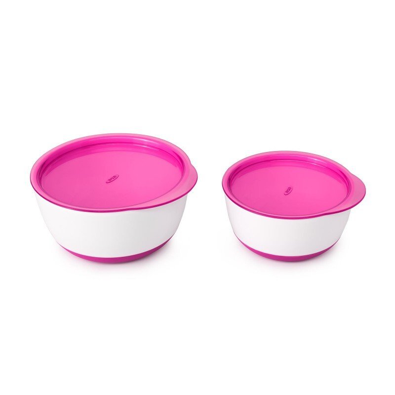 OXO tot Set 2 boluri alimentare cu capac roz 200360 ml