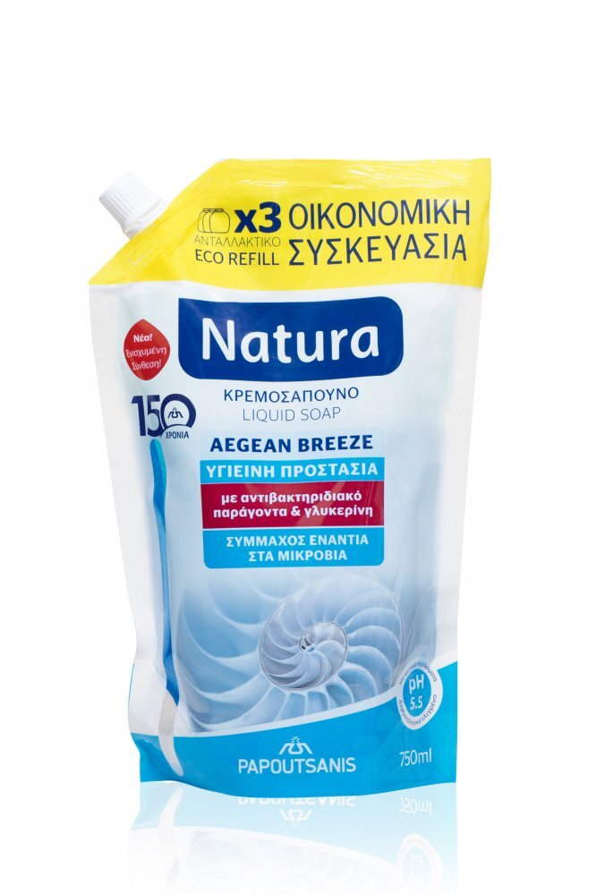 Papoutsanis Sapun lichid ReffilNatura Aegean Breeze 750ml