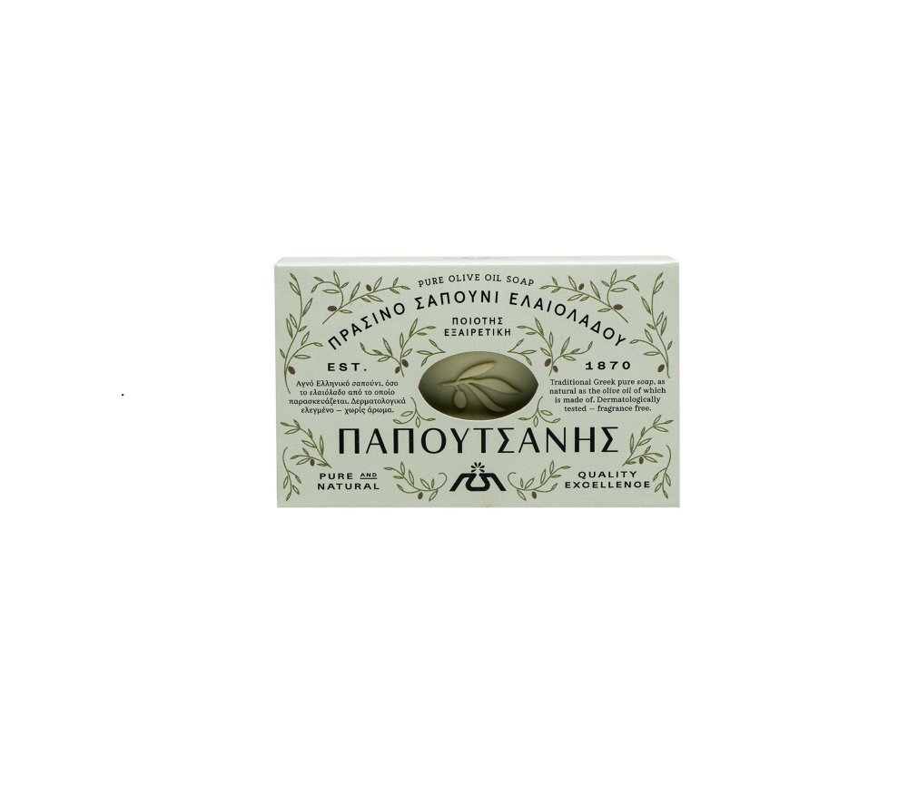 Papoutsanis Sapun solid traditional din ulei de masline 125 g