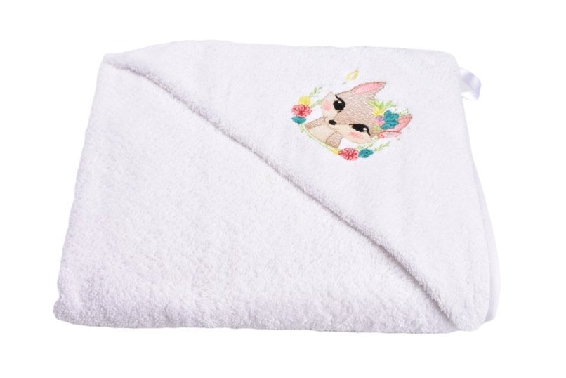Paturica fermecata Prosop de baie cu gluga model veverita 75x75 cm