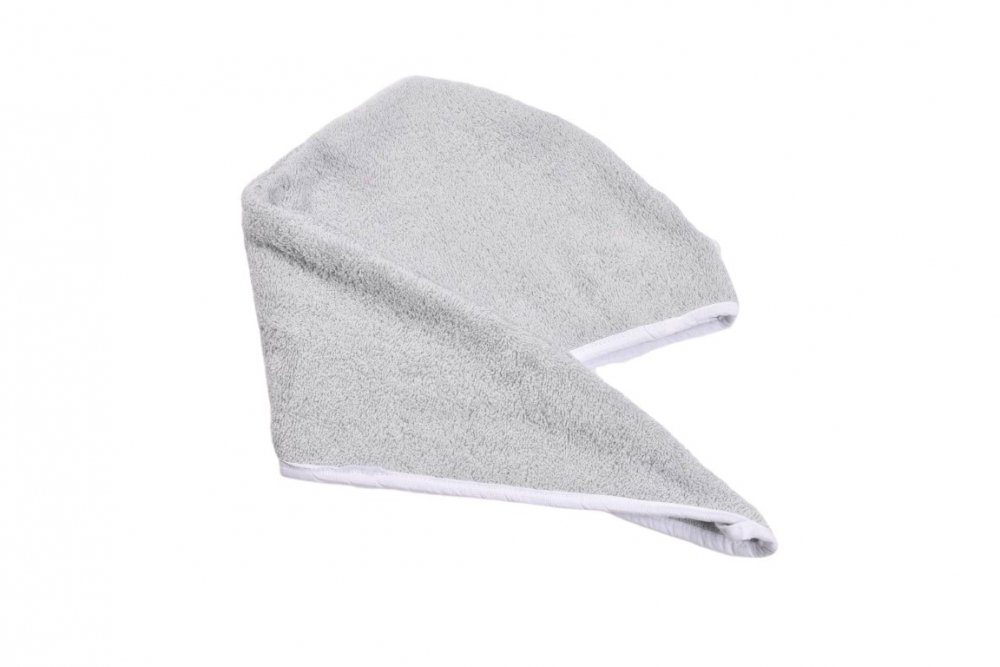 Paturica fermecata Prosop de par tip turban frotir bumbac gri