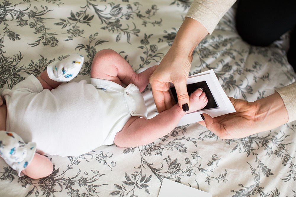 PEARHEAD Caietul bebelusului cu amprenta cerneala blue