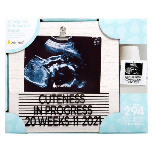 PEARHEAD Rama foto ecografie cu litere pentru personalizare
