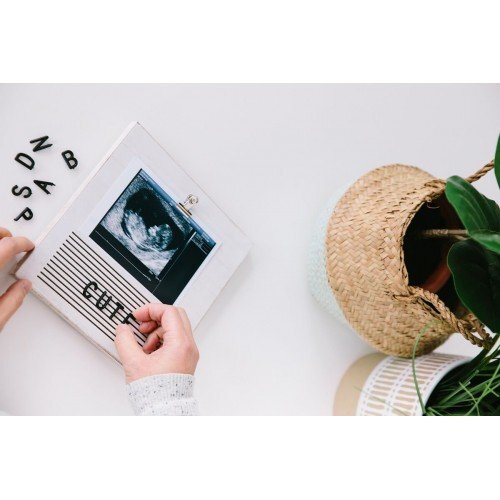 PEARHEAD Rama foto ecografie cu litere pentru personalizare