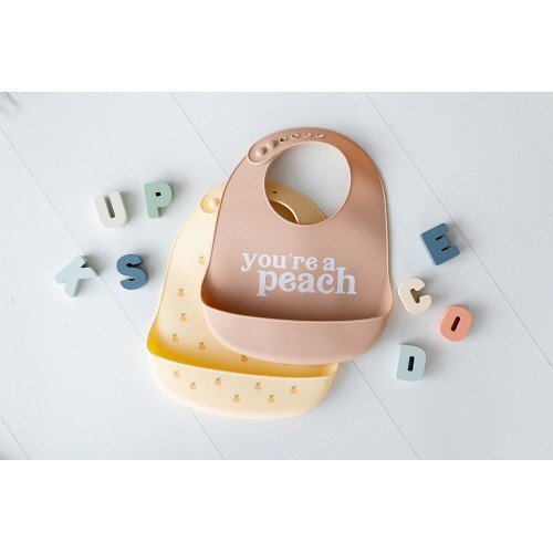 PEARHEAD Set bavete din silicon Peach