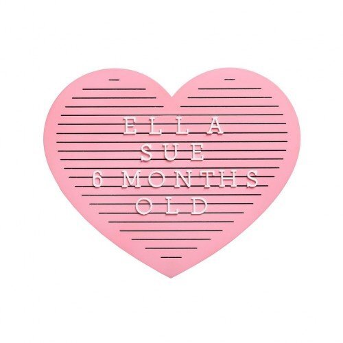 PEARHEAD Tabla decorativa inimioara cu litere pentru personalizare