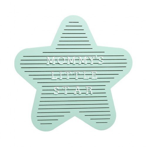 PEARHEAD Tabla decorativa steluta cu litere pentru personalizare