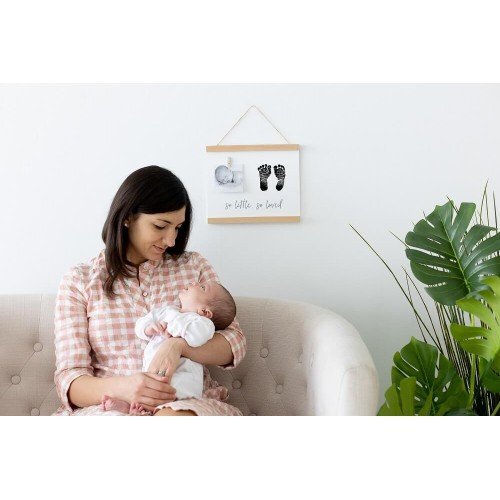 PEARHEAD Tablou cu fotografie si amprente ale bebelusului