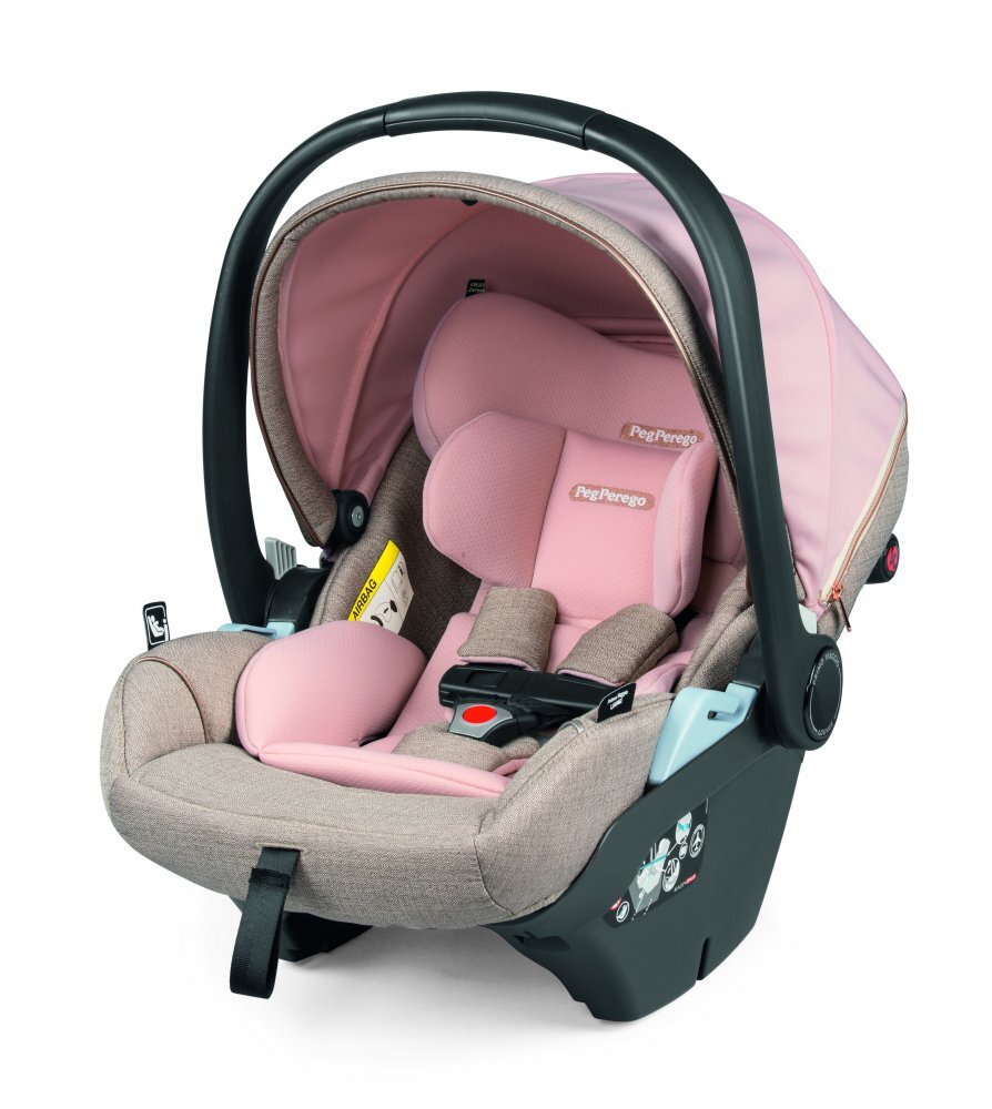 PEG-PEREGO Carucior 3 in 1 Peg Perego Book Lounge 0 - 22 kg Mon Amour Bej Roz i-Size